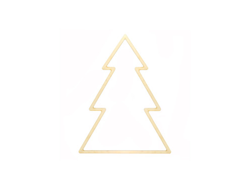 Wooden macrame base - Simply Crafting - Christmas tree, 25 cm