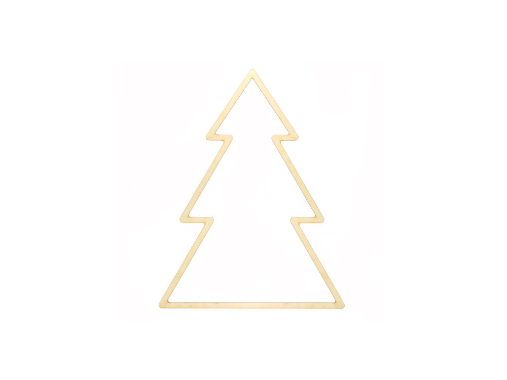 Wooden macrame base - Simply Crafting - Christmas tree, 25 cm